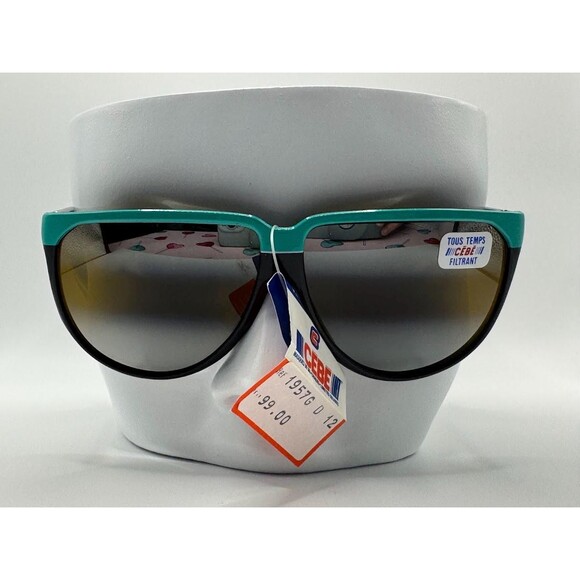 NWT Vintage Cebe Sport Sunglasses | Model 1957G | Teal/Black | Made in France - Picture 2 of 10